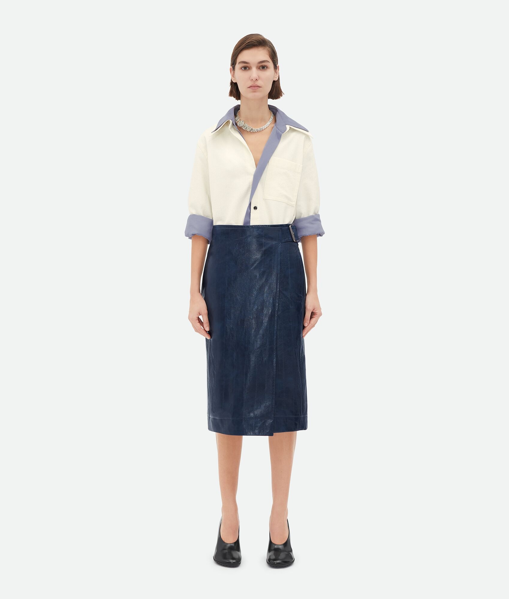 Relaxed Fit Double Layer Cotton Shirt - 6