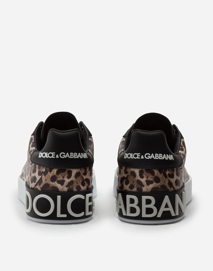 Portofino sneakers in leopard-print calfskin nappa - 3