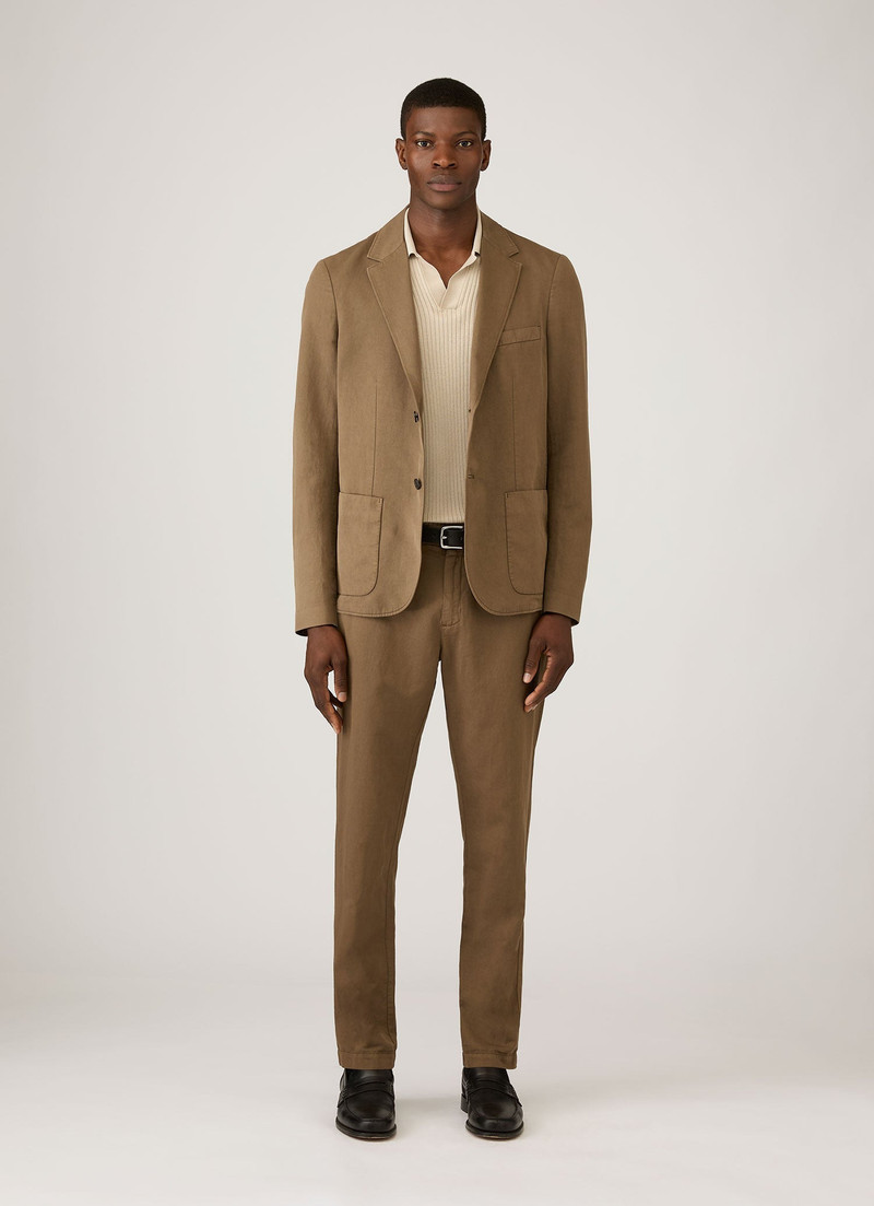 Sunspel Long Sleeve Fine Rib Silk Cotton Polo Shirt outlook