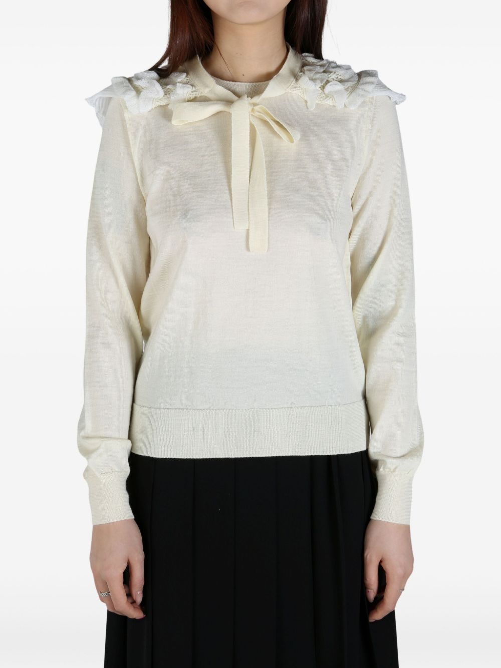 cape-detail jumper - 3