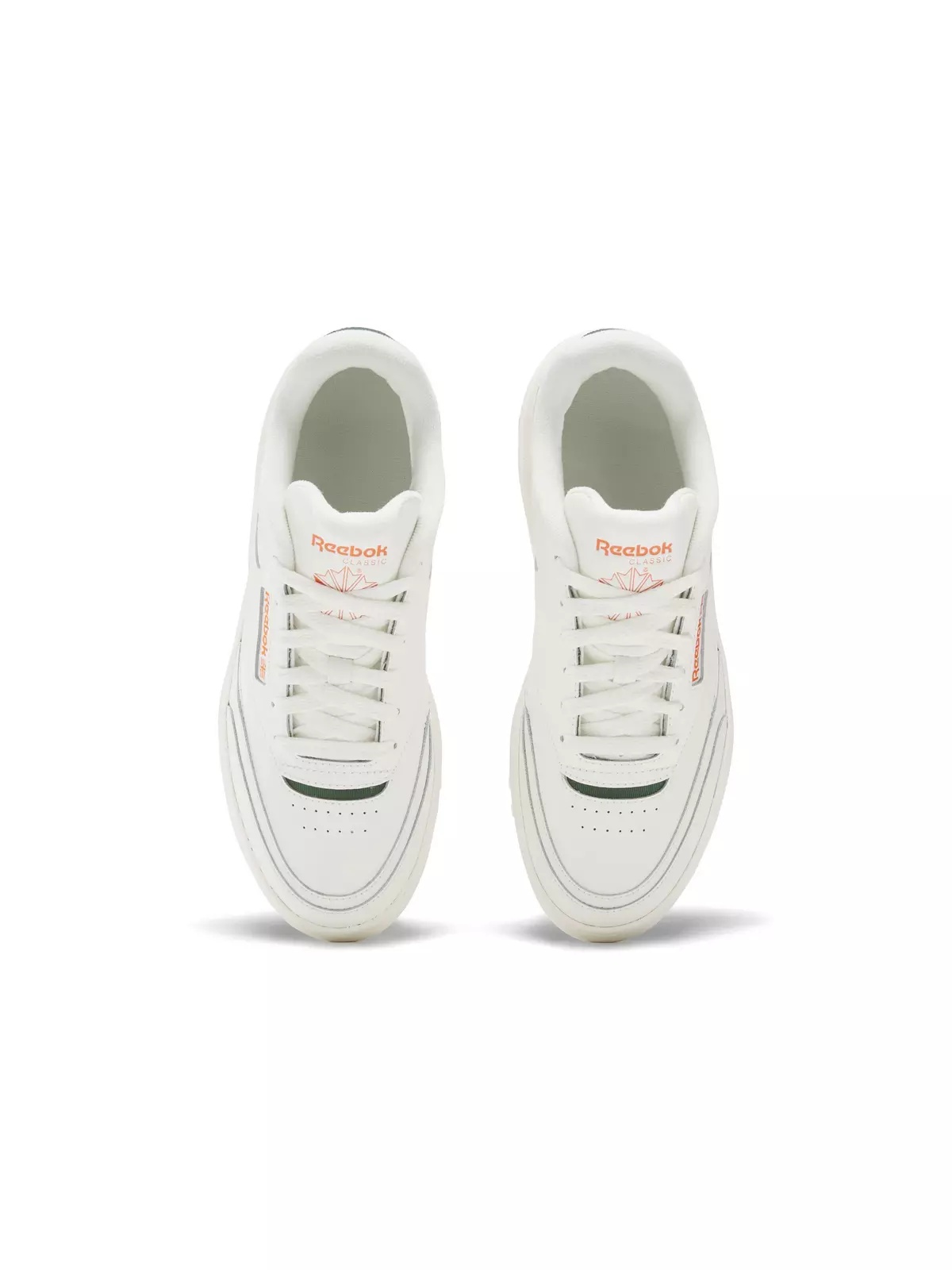 Club C Extra "Dark Green/Pump Orange/Chalk" Women's Shoe - 4