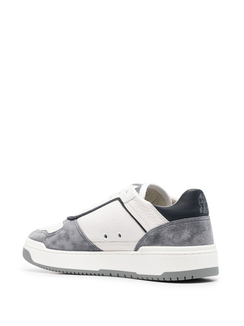 low-top panelled sneakers - 3