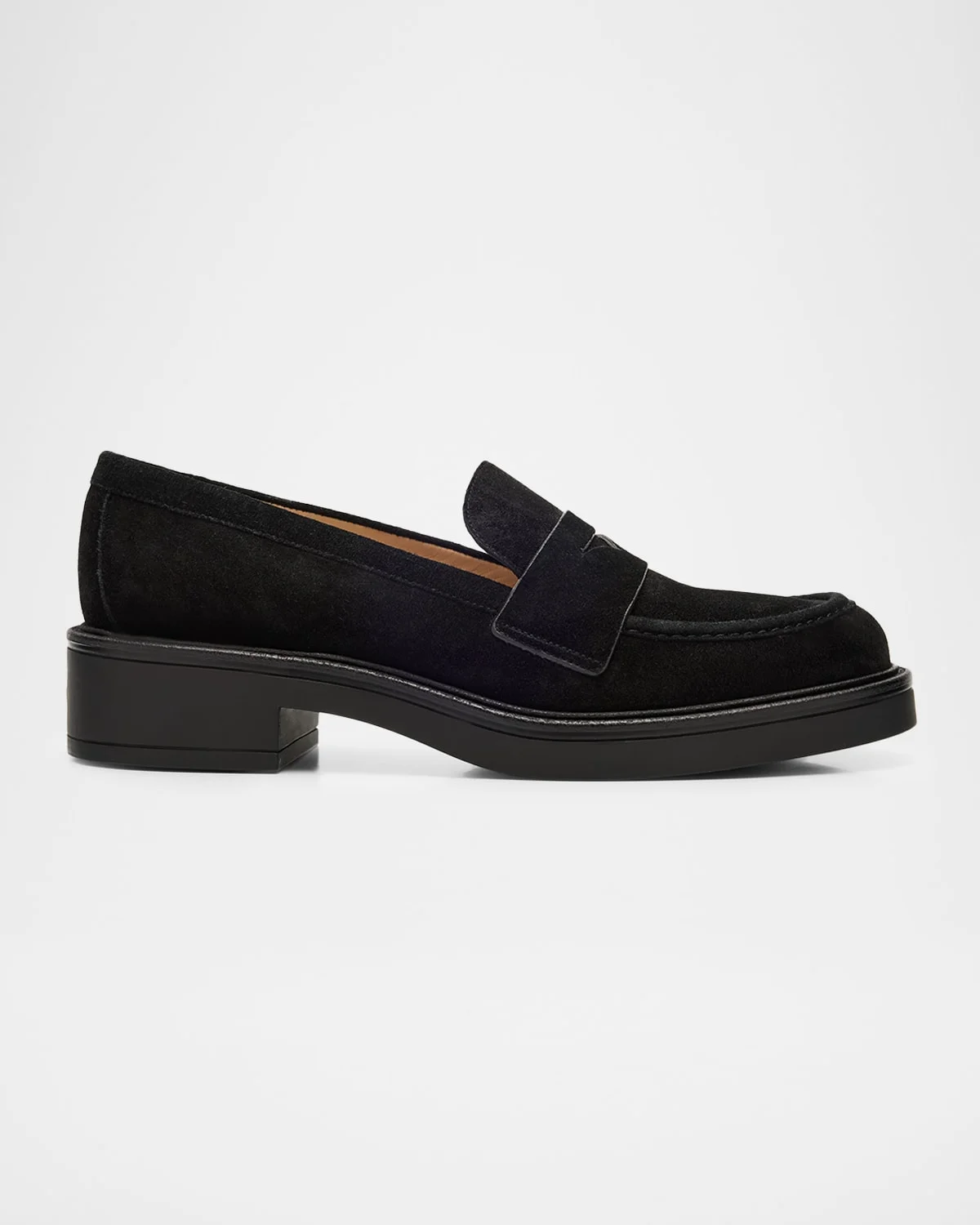 Celia Lite Suede Penny Loafers - 1