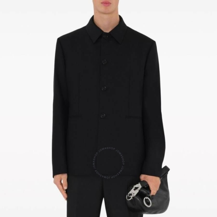 Burberry Button-Down Wool Tailored Jacket - 4