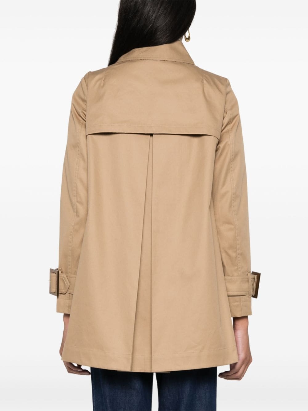 cotton trench jacket - 4