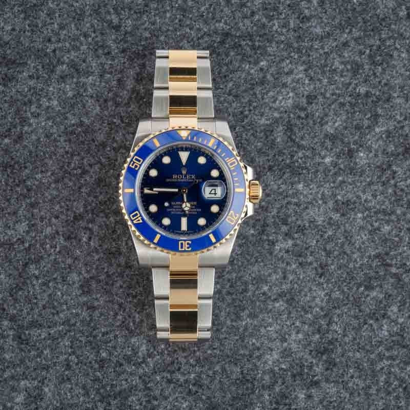 Pre-owned Rolex Ceramic Submariner 116613 Blue Bezel - 4