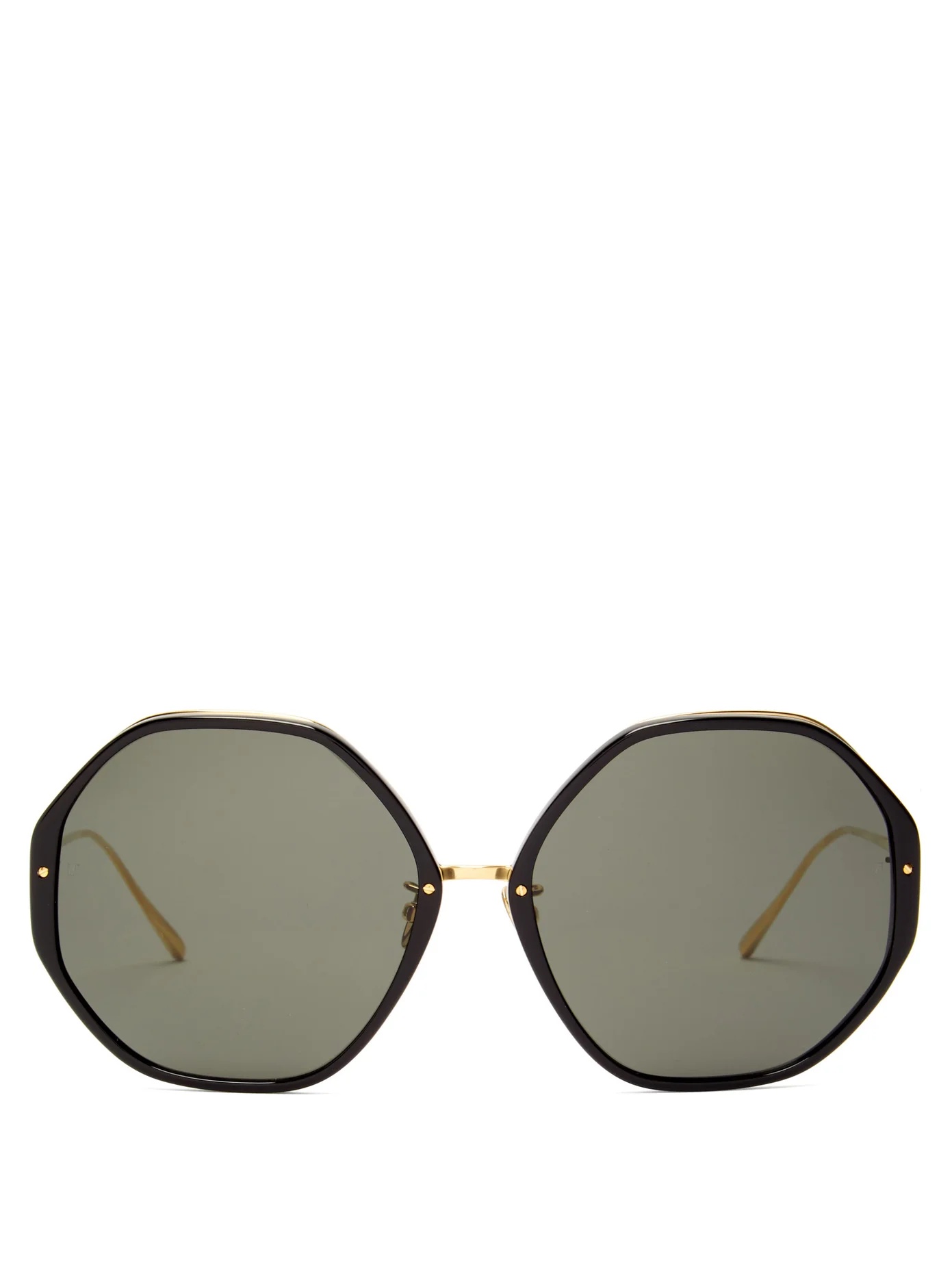 Alona oversized heptagonal acetate sunglasses - 1