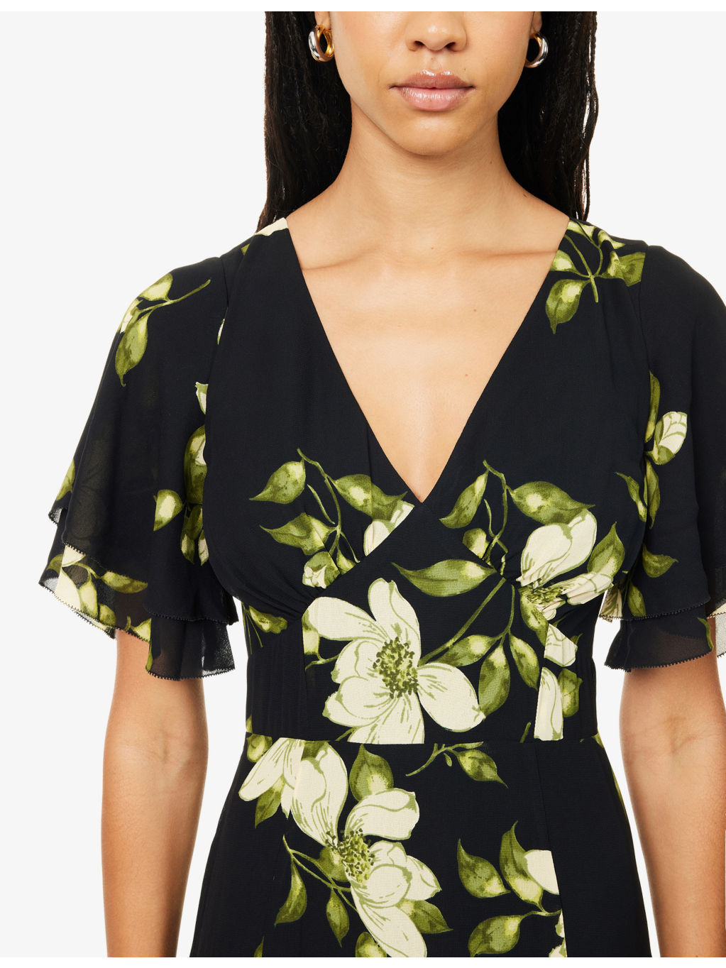 Salvia Woven Midi Dress - 5