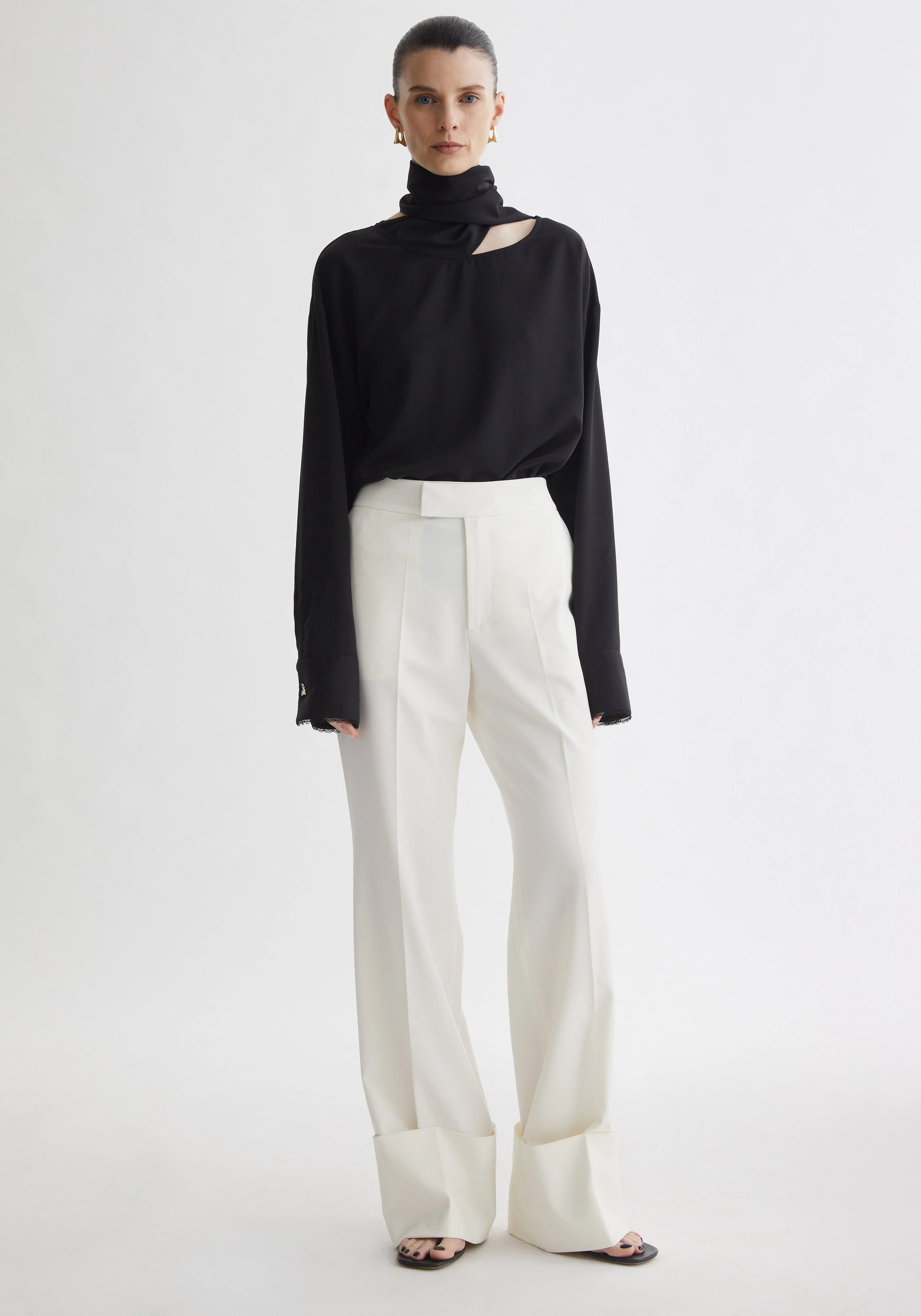 SCOTCH
Wide leg cuffed pants - 1