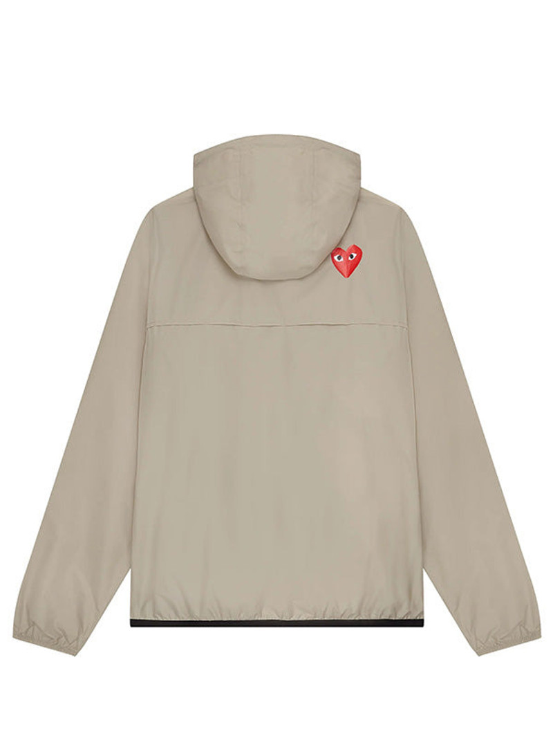 Comme des Garçons PLAY UNISEX K-WAY ANORAK - BEIGE outlook
