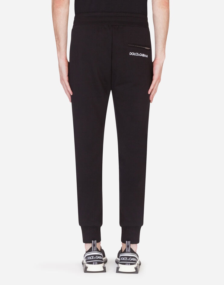 Jersey jogging pants with embroidery - 2