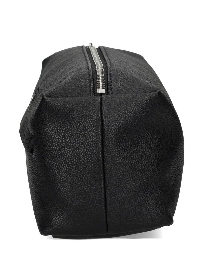 BOSS debossed-logo faux-leather washbag outlook