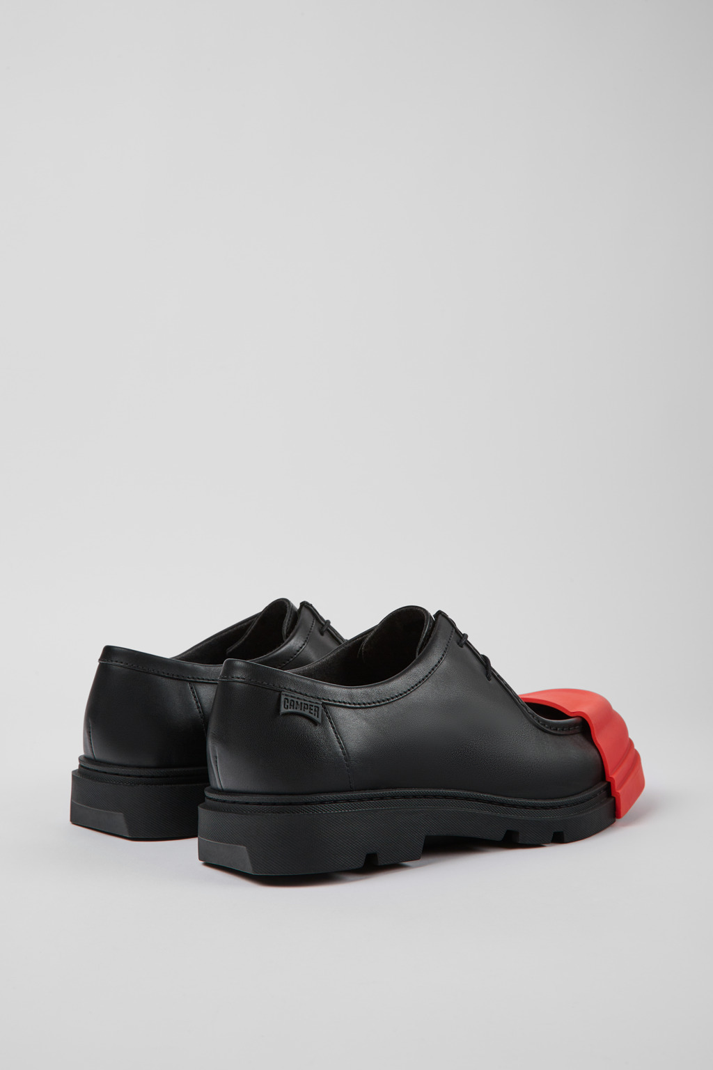 Black leather shoes for men - 3