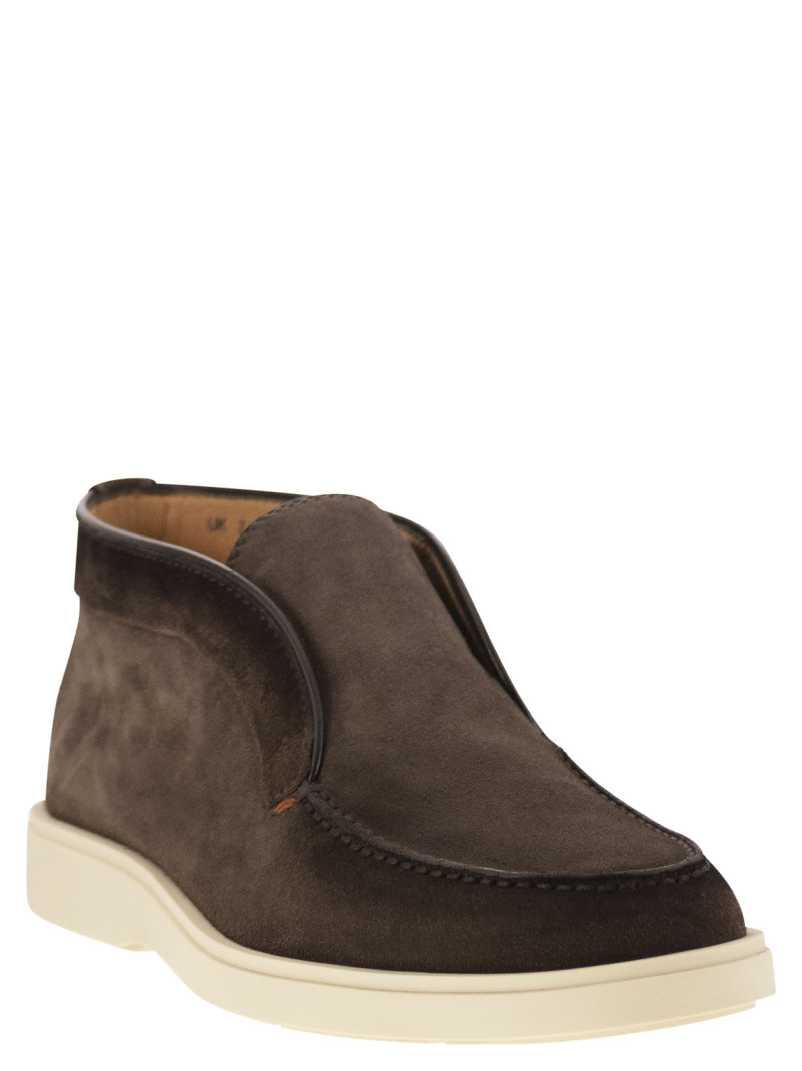 Santoni Men Suede Desert Boot - 2