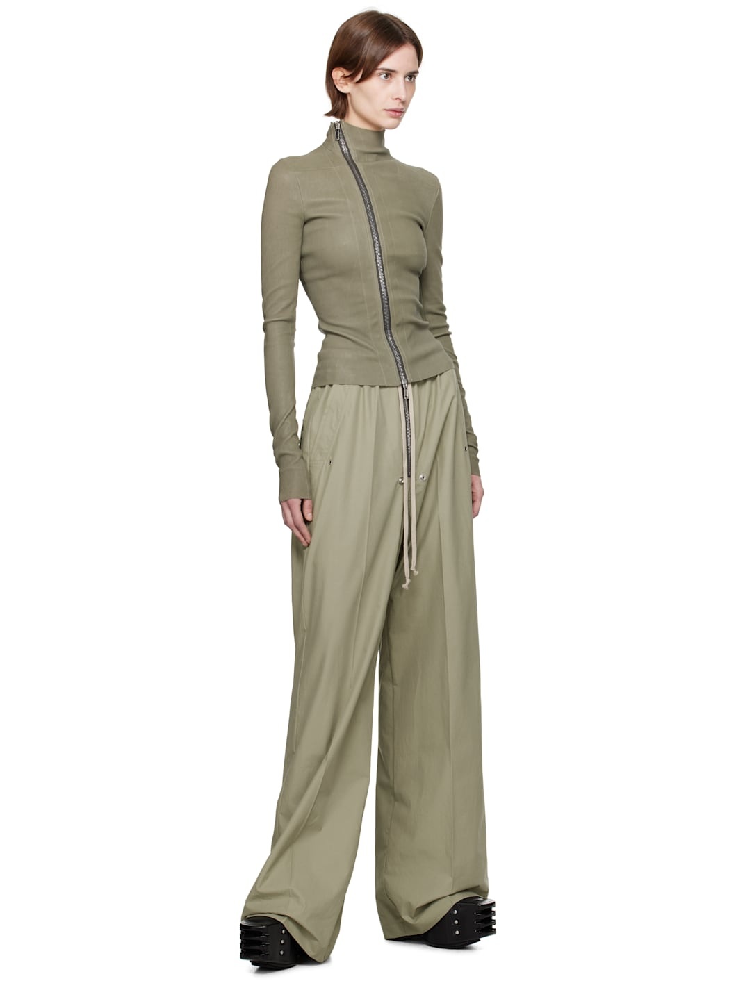 Green Hollywood Wide Bela Lounge Pants - 4