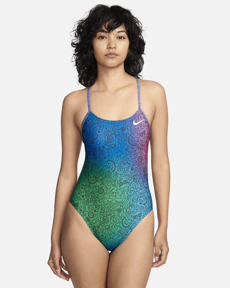Nike Women's Swim HydraStrong Cutout One-Piece Swimsuit 1