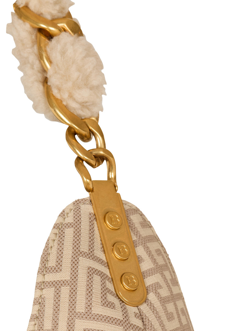 Large 1945 Soft Hobo bag in nylon with a PB Labyrinth monogram 5