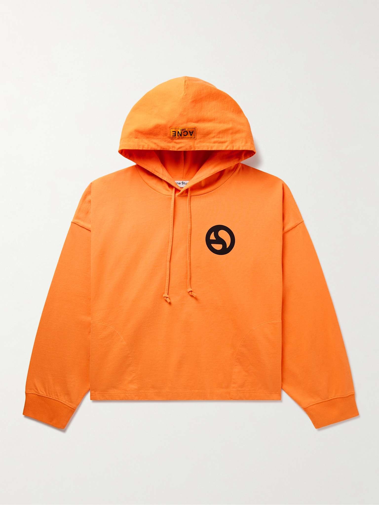 Acne Studios Fester H U Logo-Print Cotton-Jersey Hoodie mrporter  REVERSIBLE