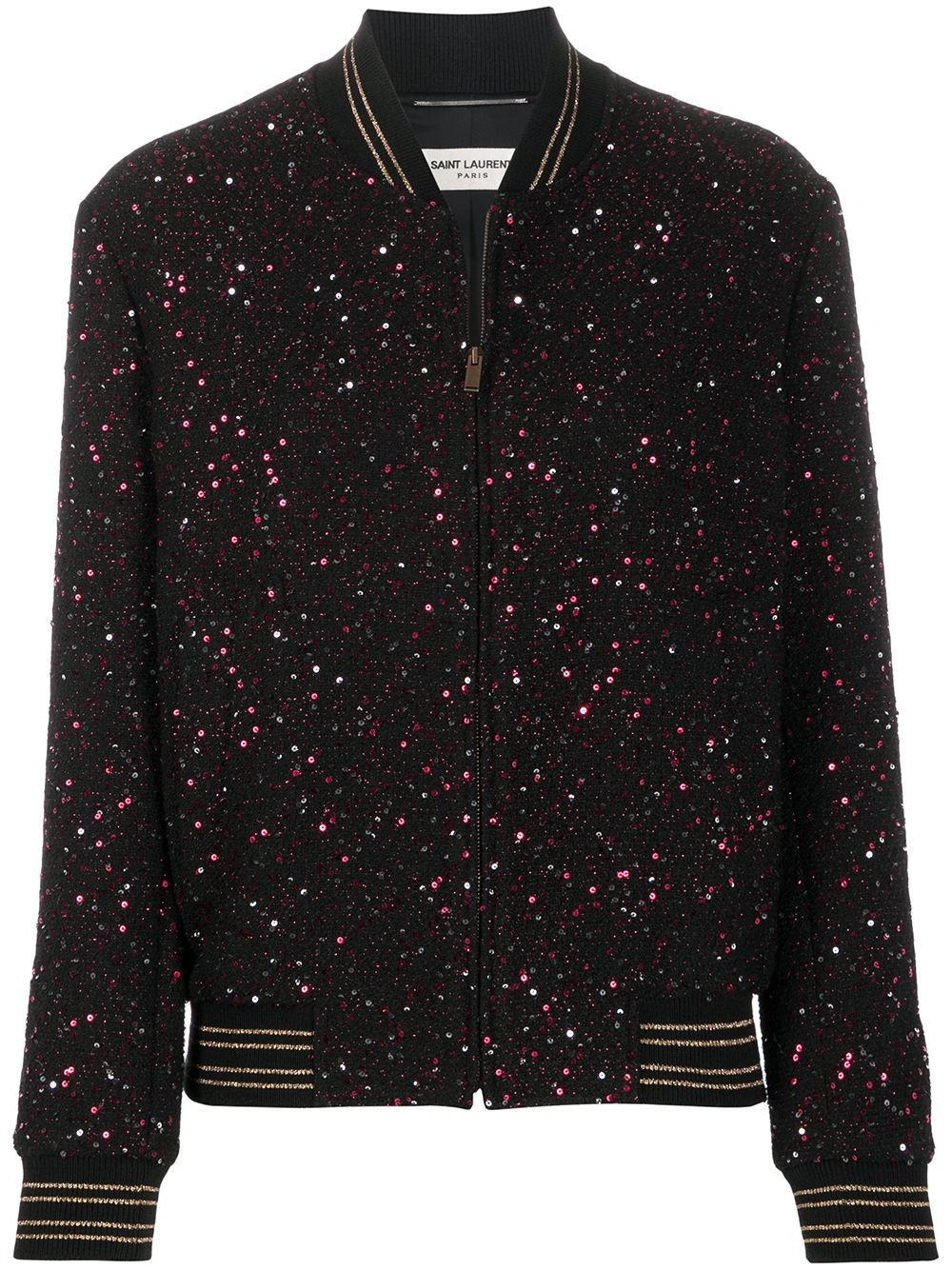 sequinned bomber jacket - 1