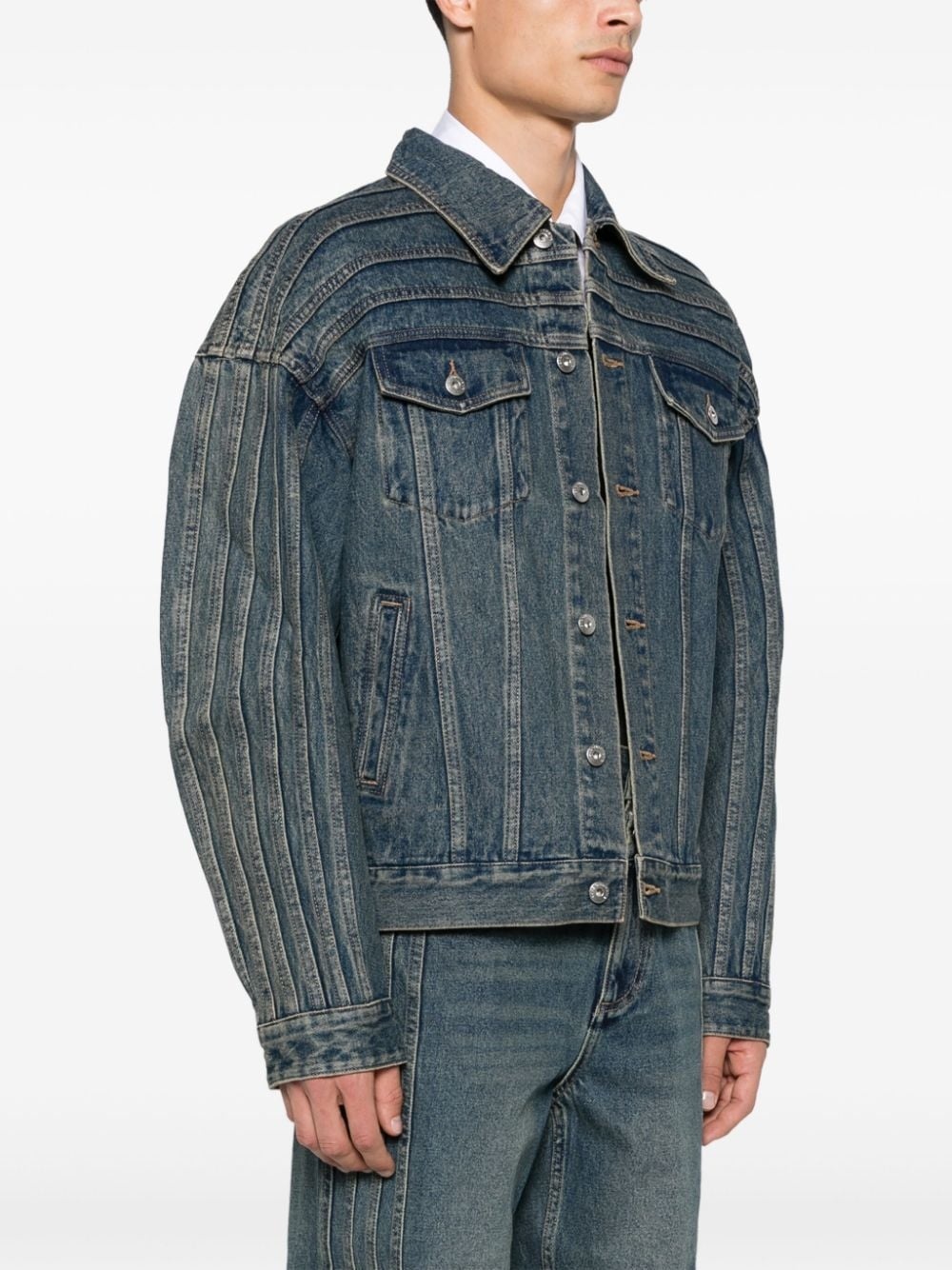 deconstructed denim jacket - 3