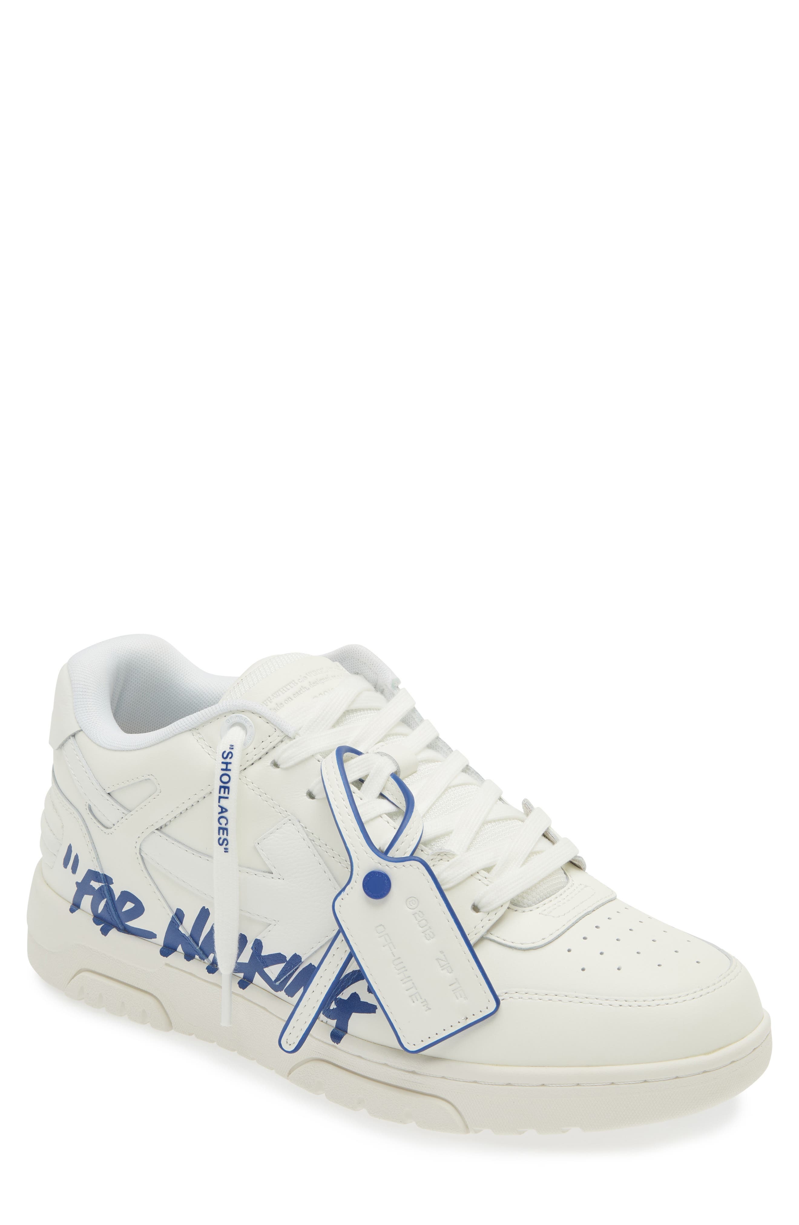Off-White Out of Office For Walking Sneaker in White Blue at Nordstrom - 1