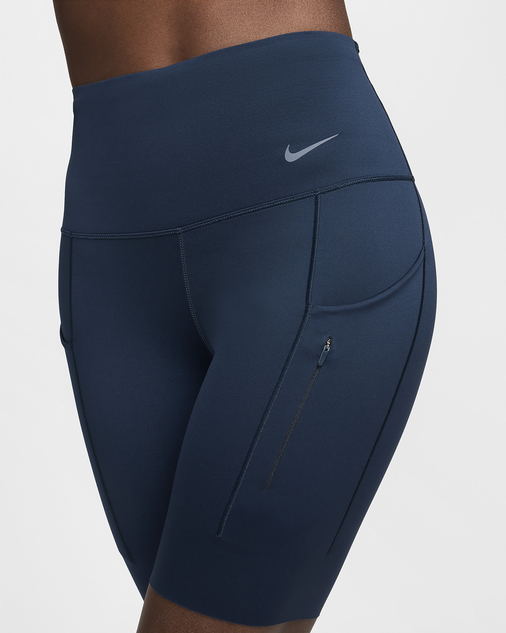 Nike Go Women's Firm-Support High-Waisted 8" Biker Shorts with Pockets - 4