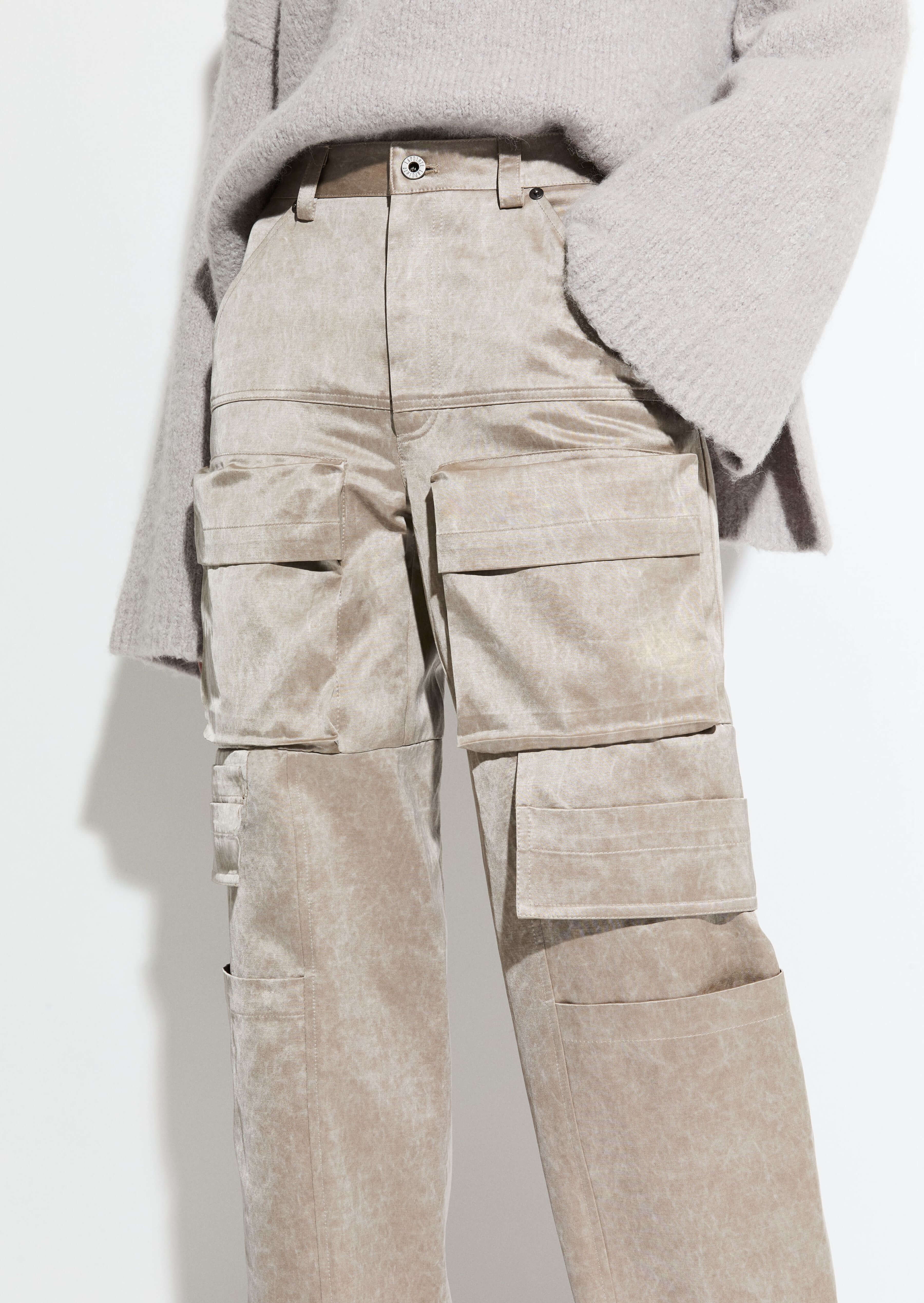 Washed Cotton Utility Pant - 4