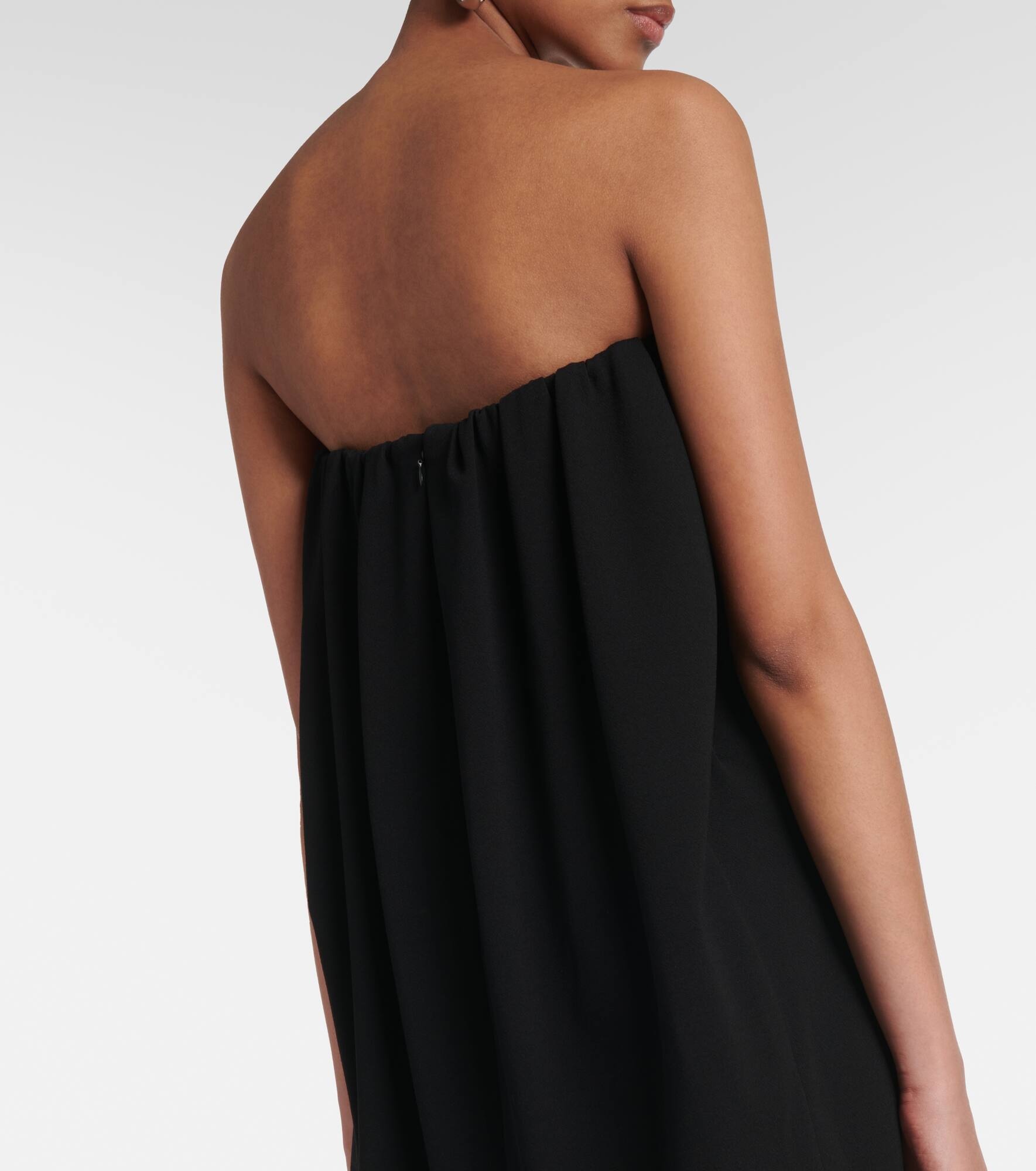 Crêpe and tulle corset maxi dress - 5