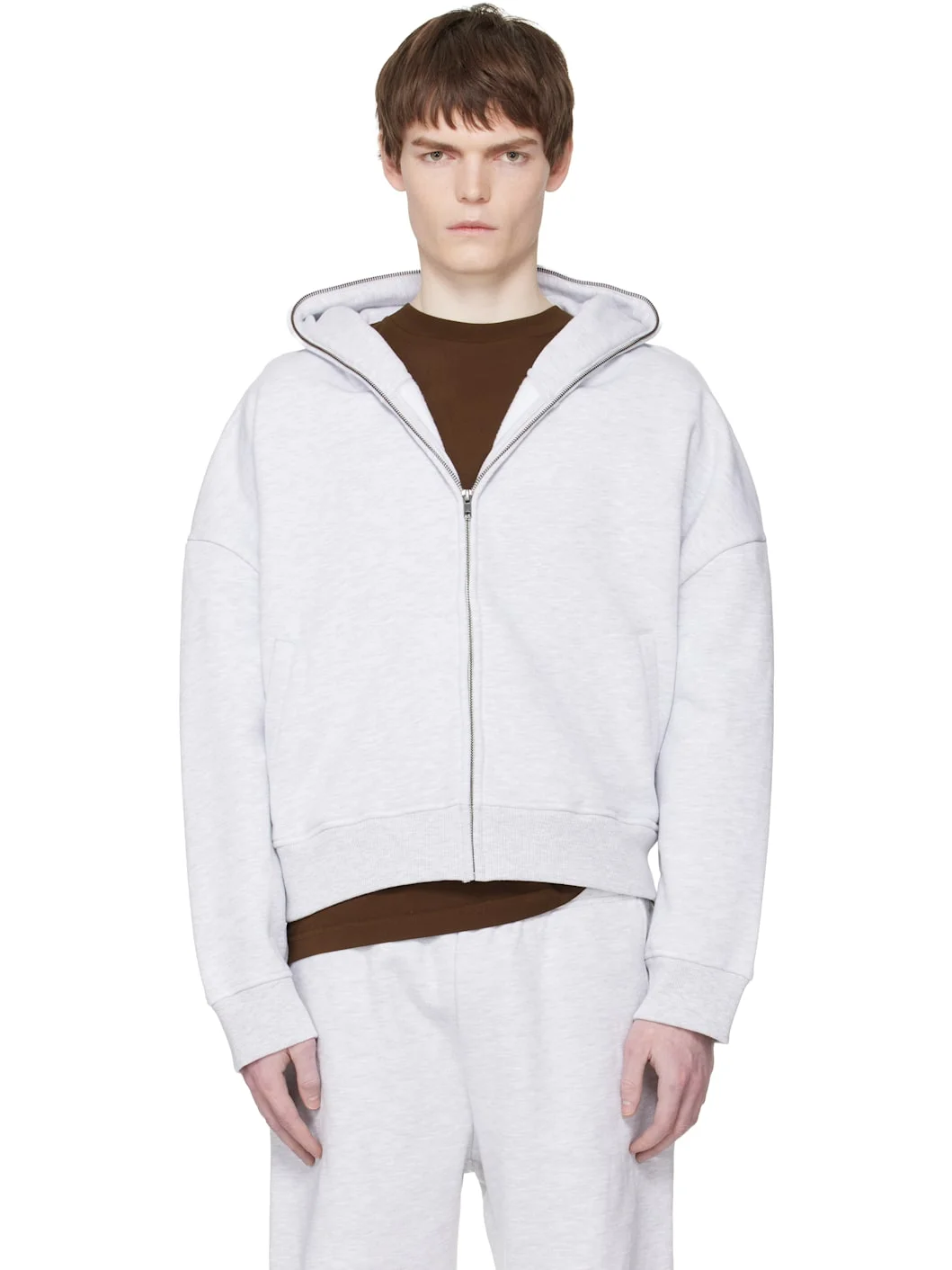 Gray Eternal Zip Hoodie - 1