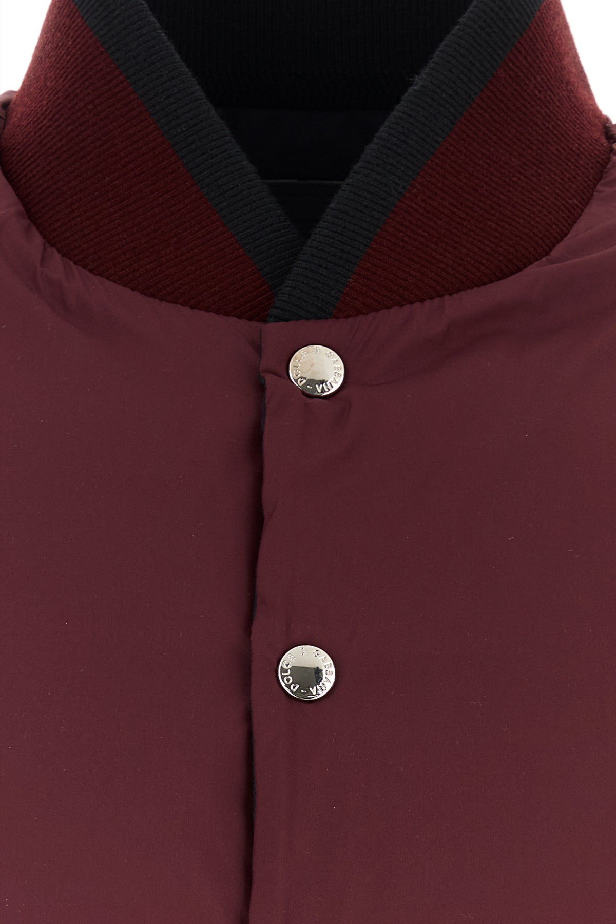 Midnight blue cotton blend reversible down jacket - 3
