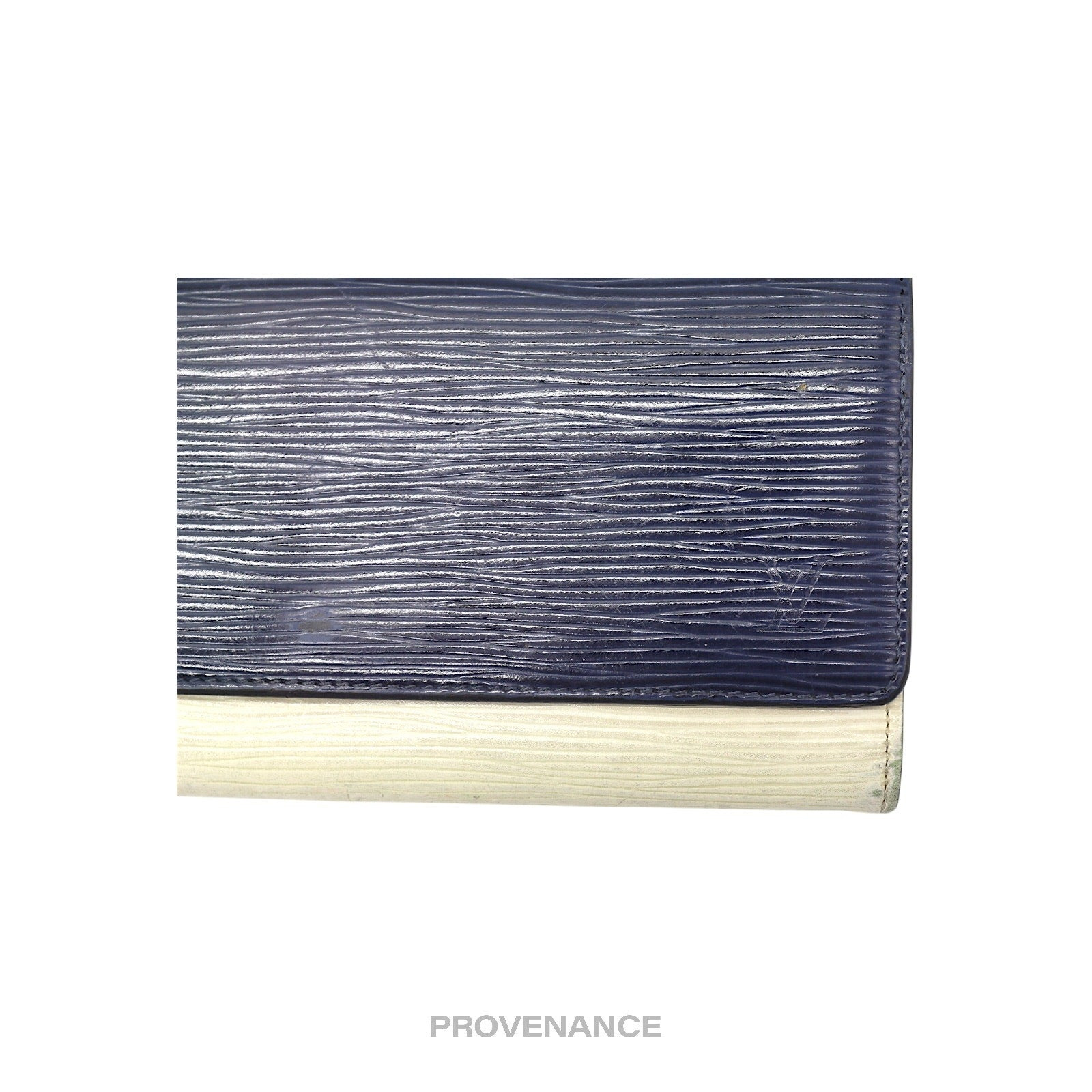 Louis Vuitton Long Wallet - White Blue Epi Patchwork - 5