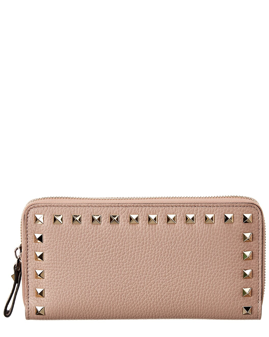 Valentino Rockstud Grainy Leather Zip Around Wallet - 2