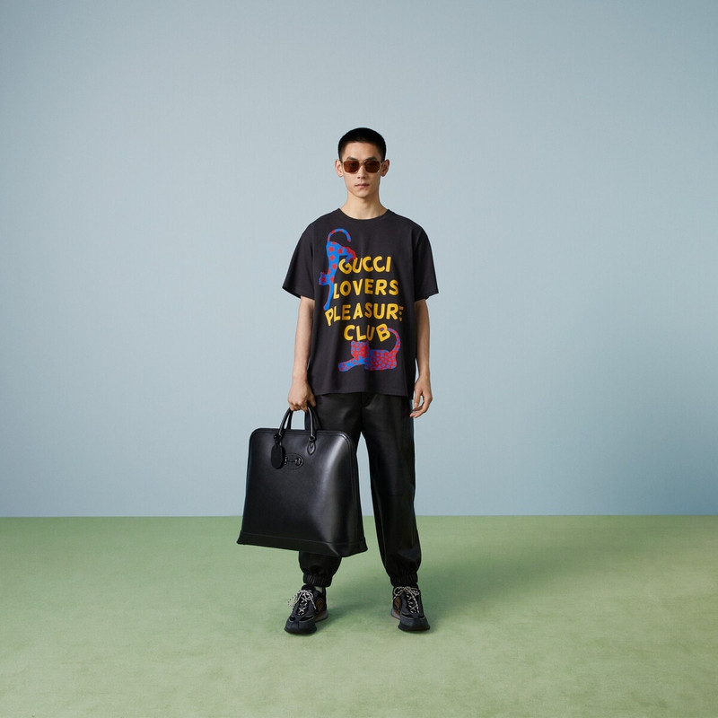 GUCCI Cotton jersey T-shirt with print outlook