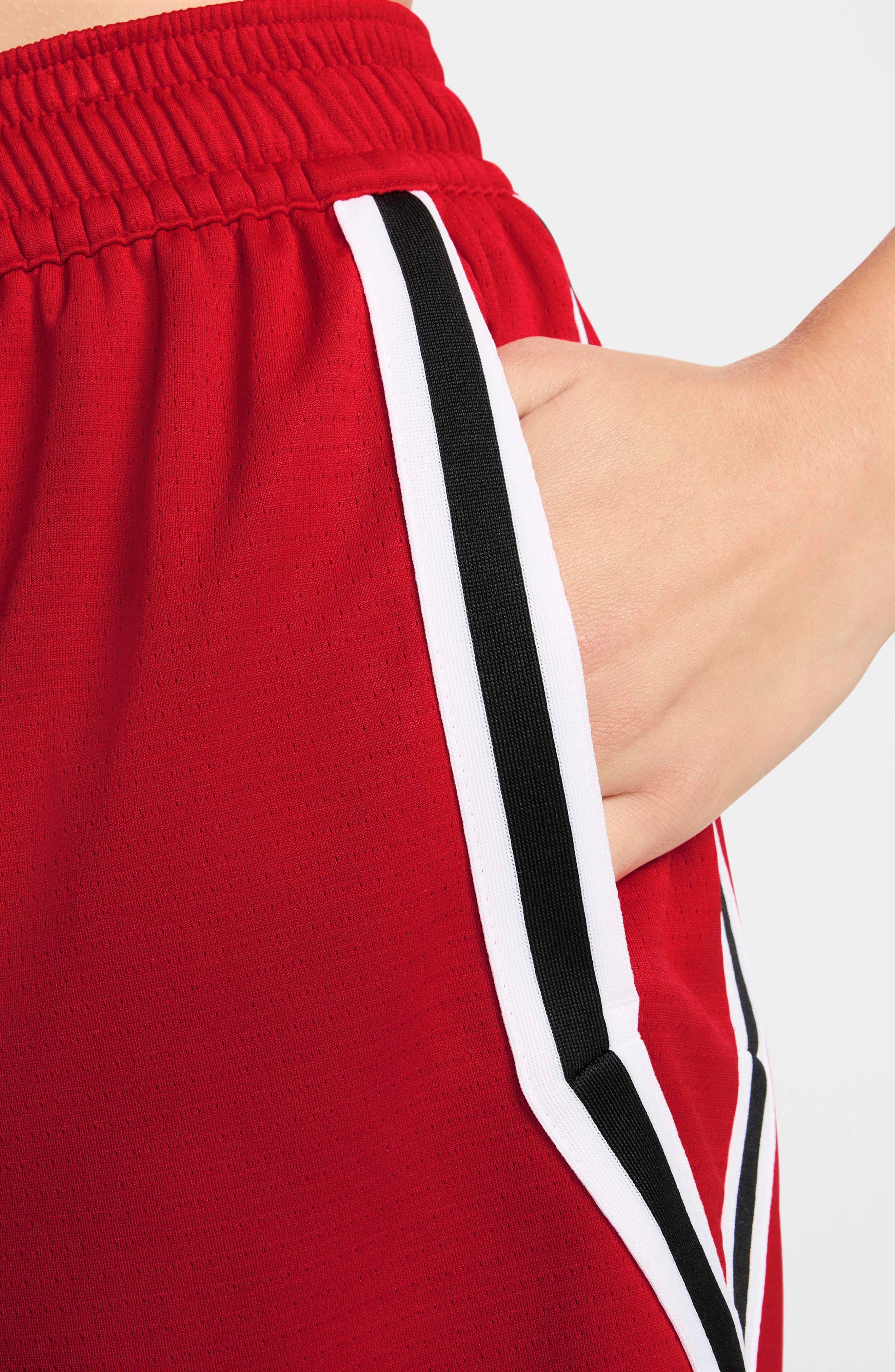 Nike Crossover Dri-FIT Performance Basketball Shorts in University Red/Black/White at Nordstrom - 3