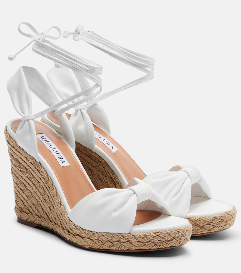 Carina leather espadrille wedges 1