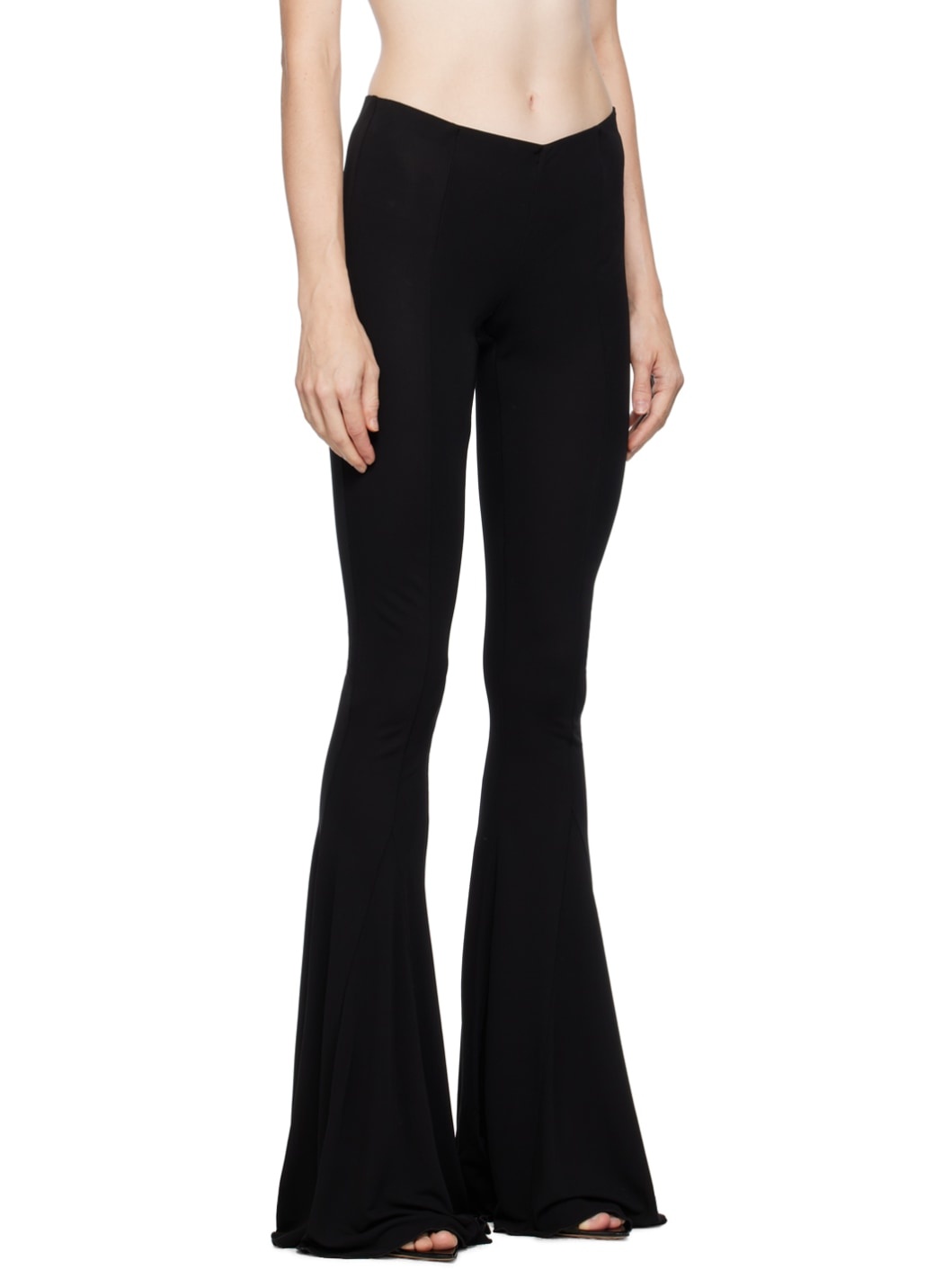 Black Flared Trousers - 2