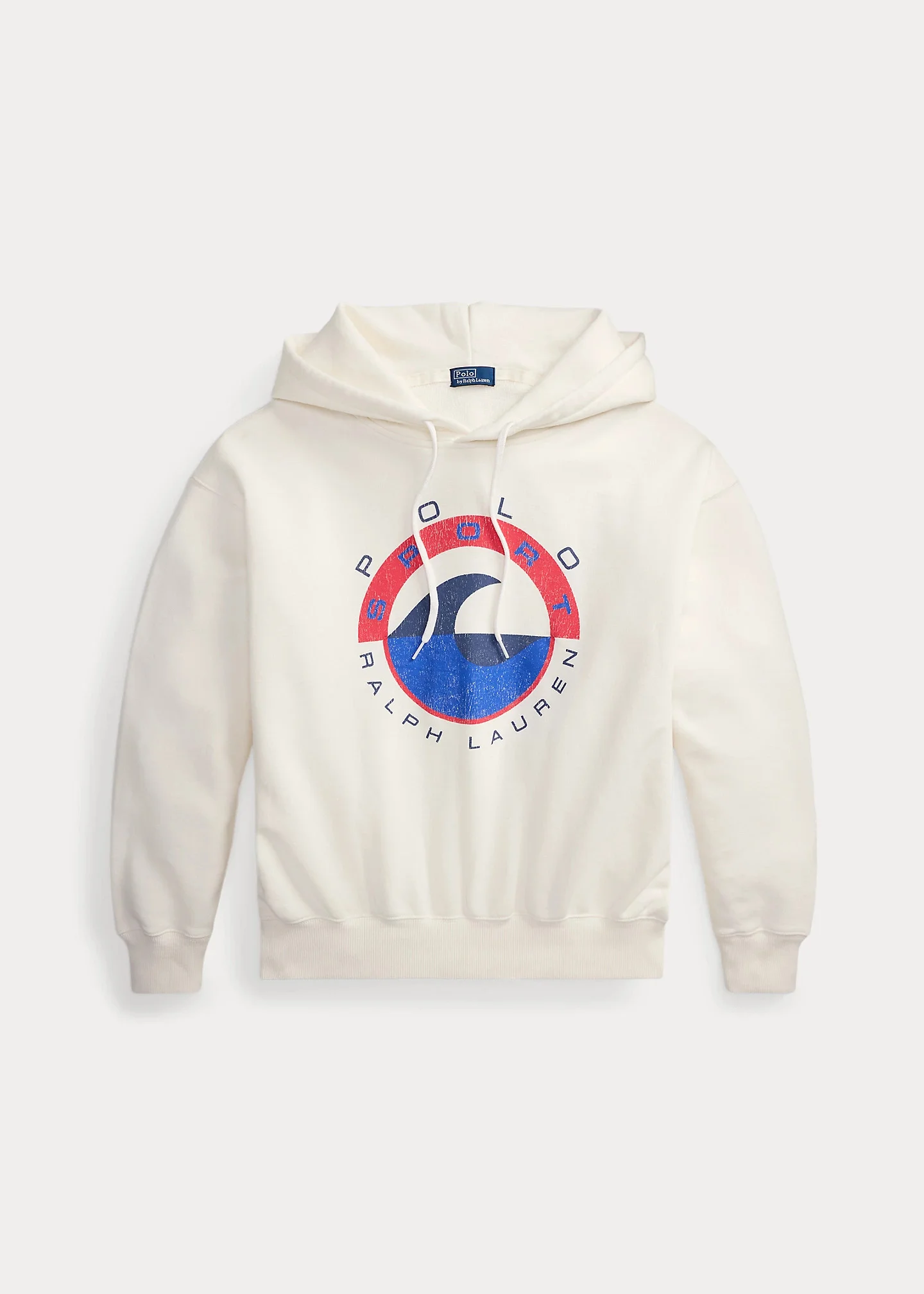 Wave-Logo Fleece Hoodie - 1