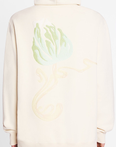 Lanvin LOOSE-FIT HOODIE WITH FLORAL EMBROIDERY outlook