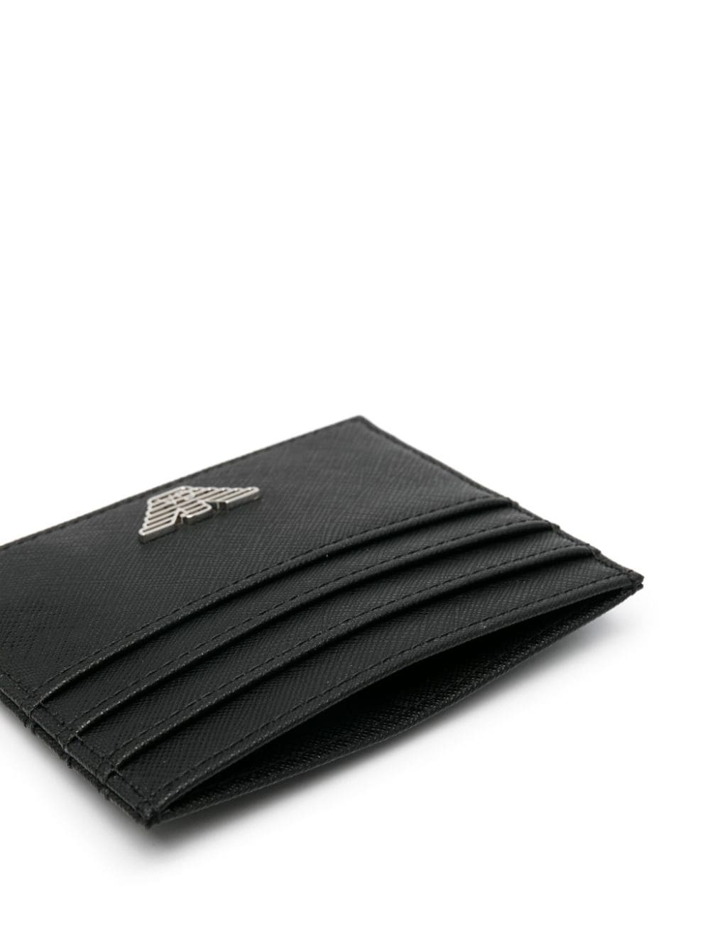 logo-plaque leather wallet set - 3