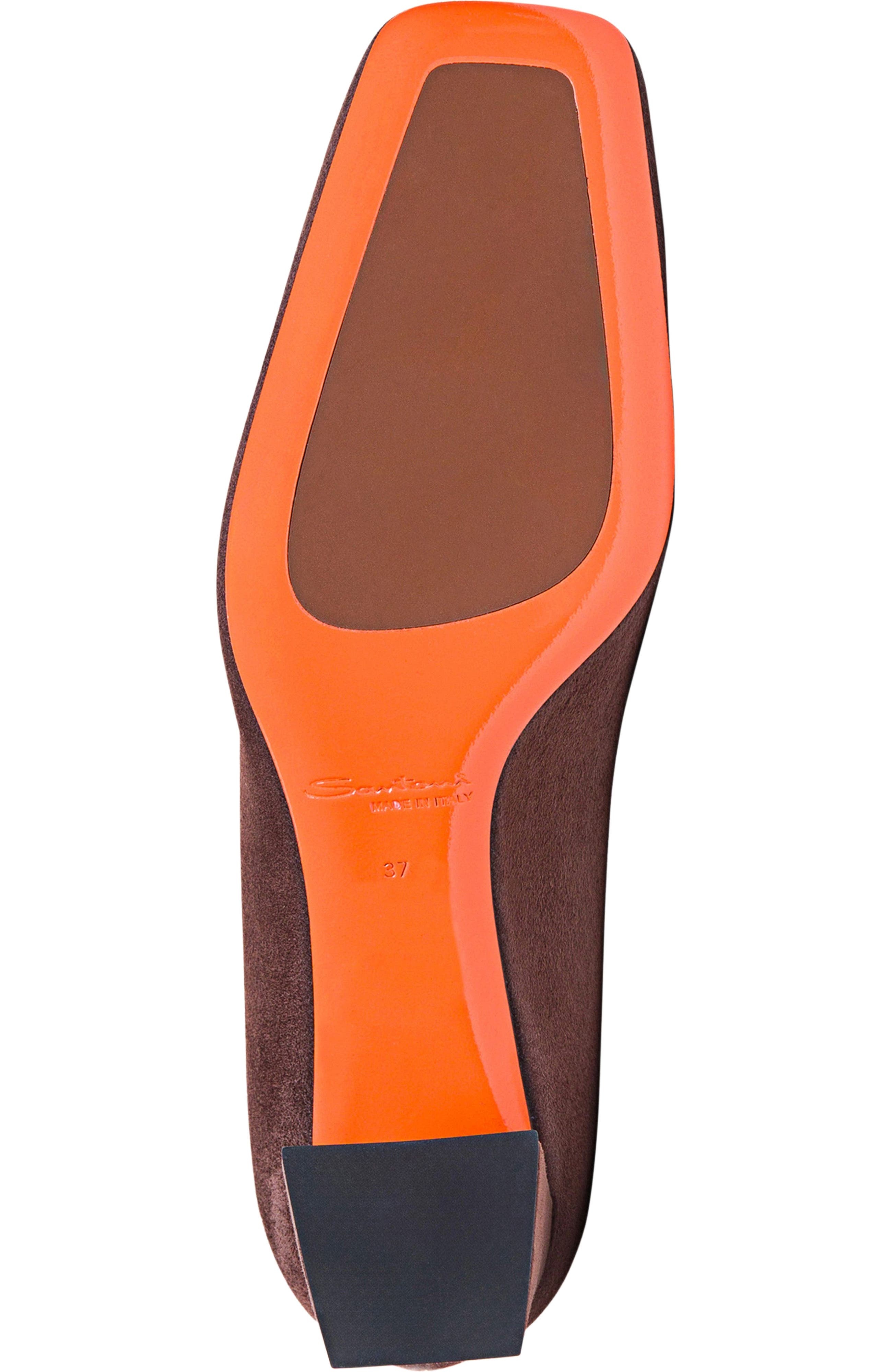 Santoni Women's Hasmig Tonal Buckle Suede Pump in Brown at Nordstrom - 5