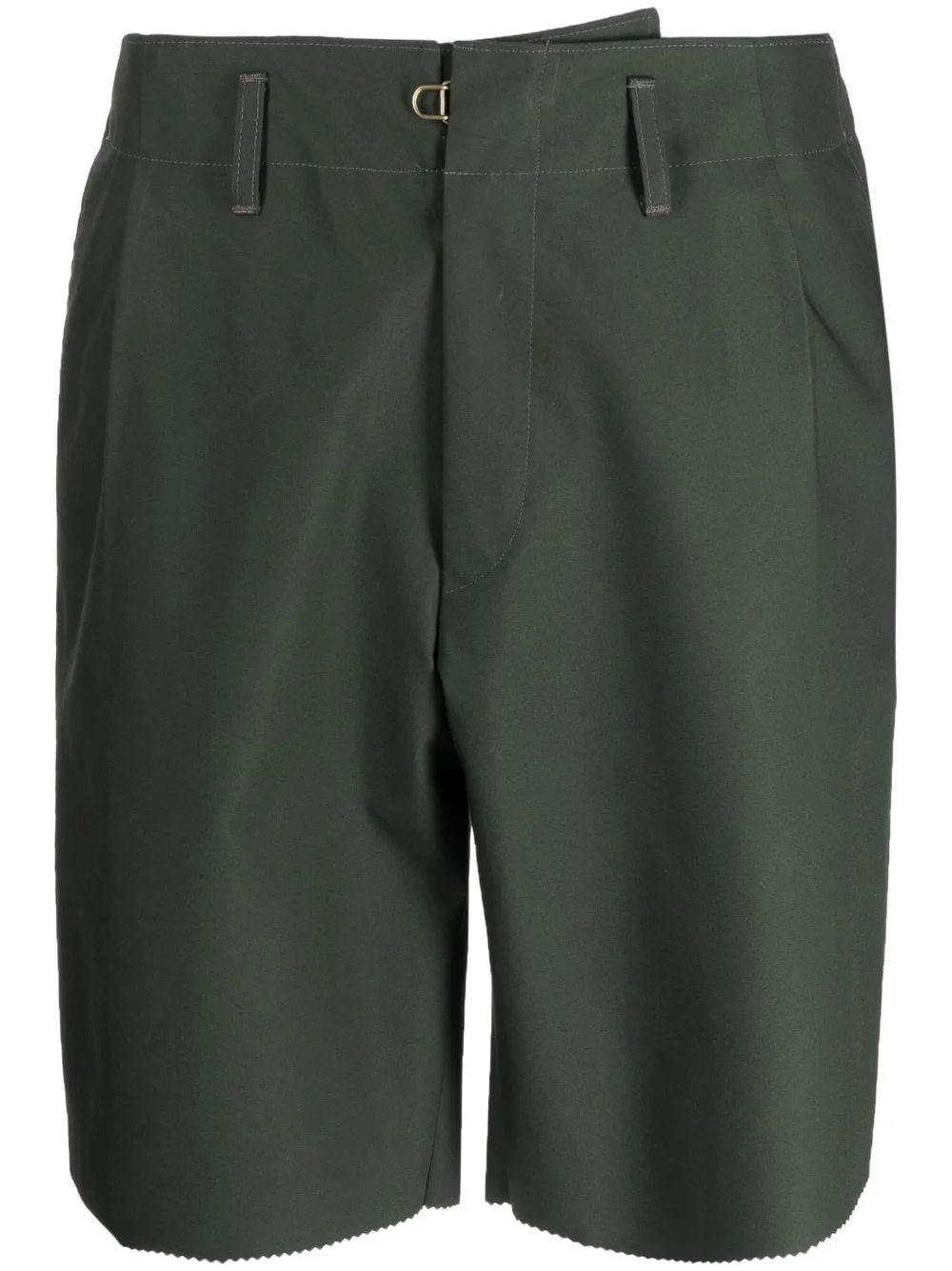 pleated wide-leg tailored shorts - 1