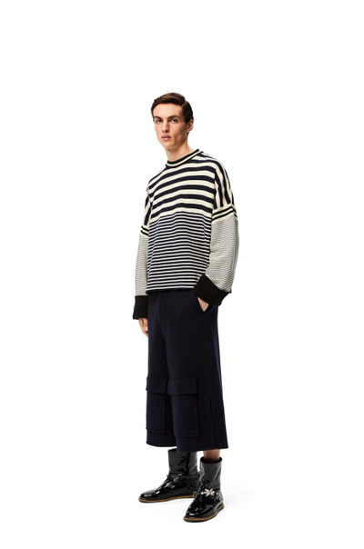 Loewe Oversize sweatshirt in striped cotton outlook