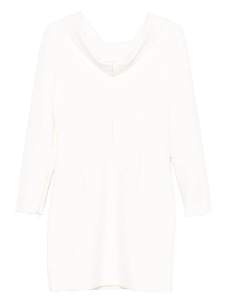 ROLAND MOURET long-sleeve shift midi dress outlook