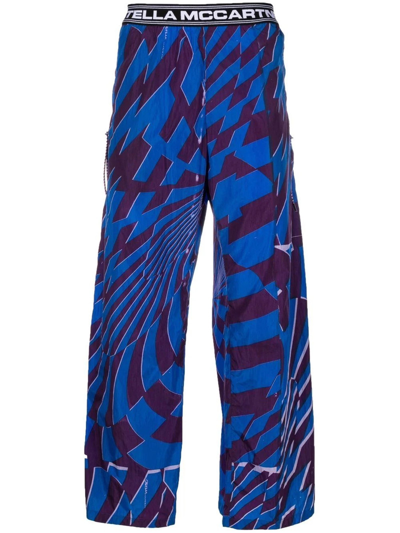 x Ed Curtis geometric-print trousers 1