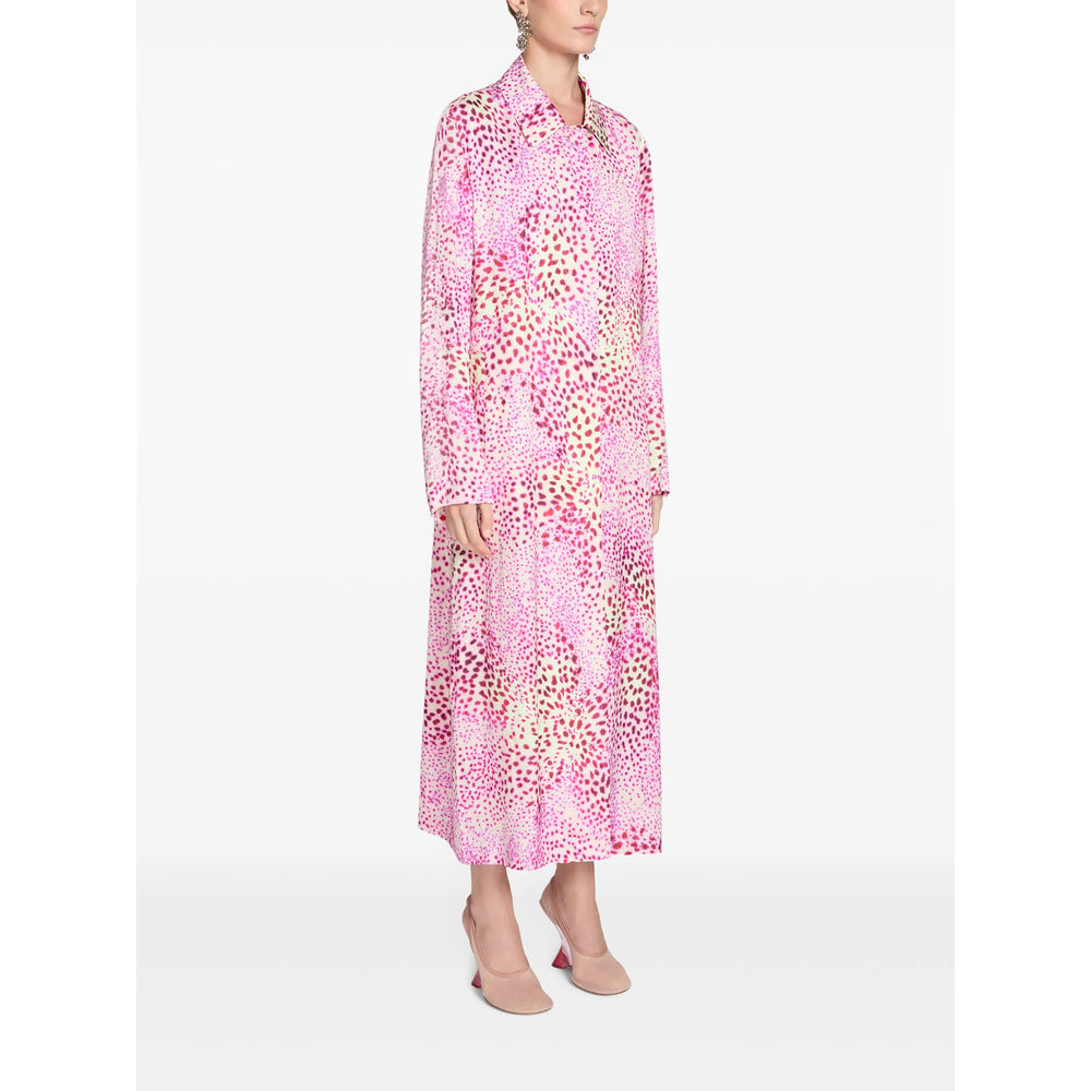 Dries Van Noten Pink Coats - Single Breasted Coats Women - 4