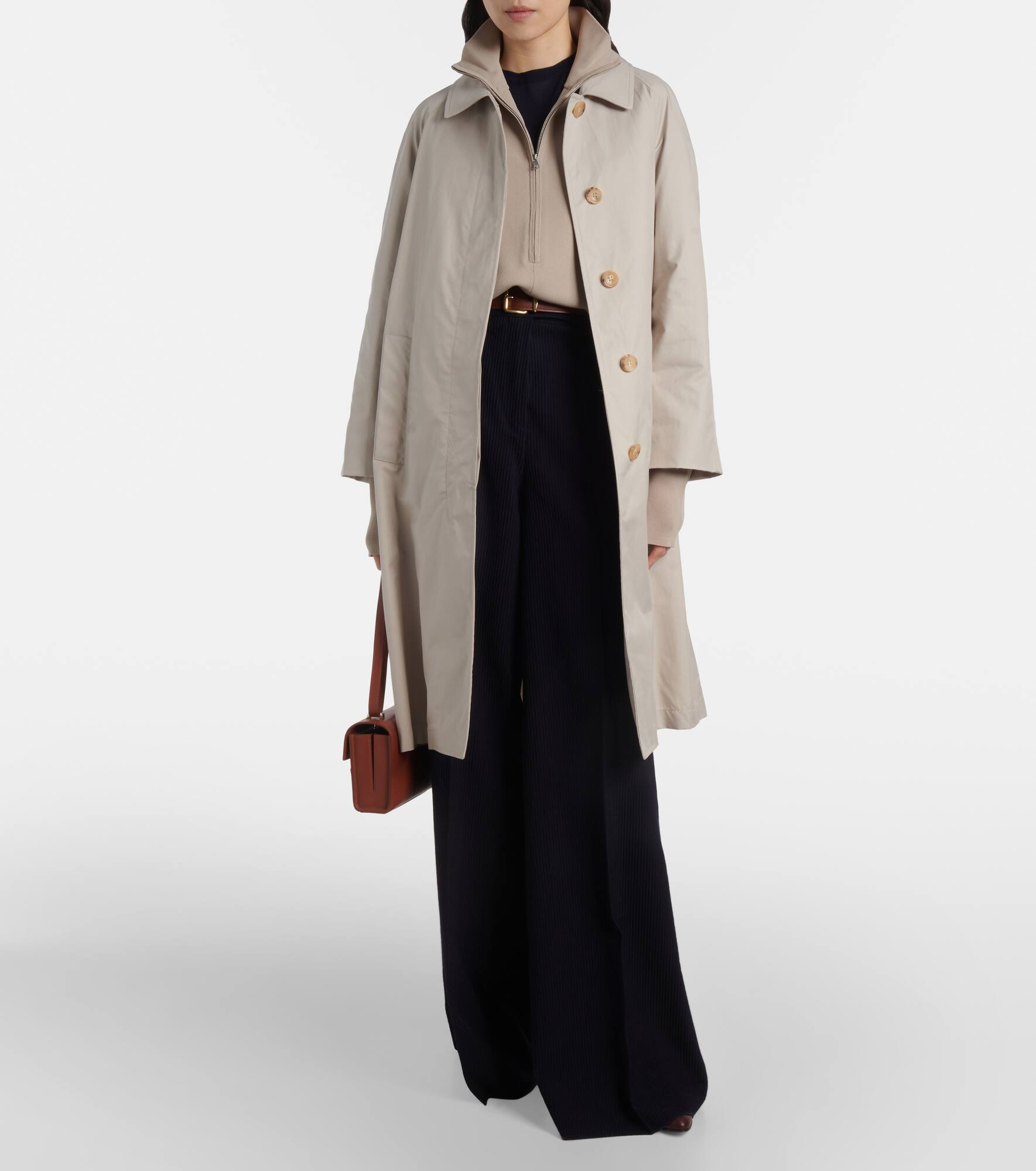The Cube Orleans belted twill coat - 2