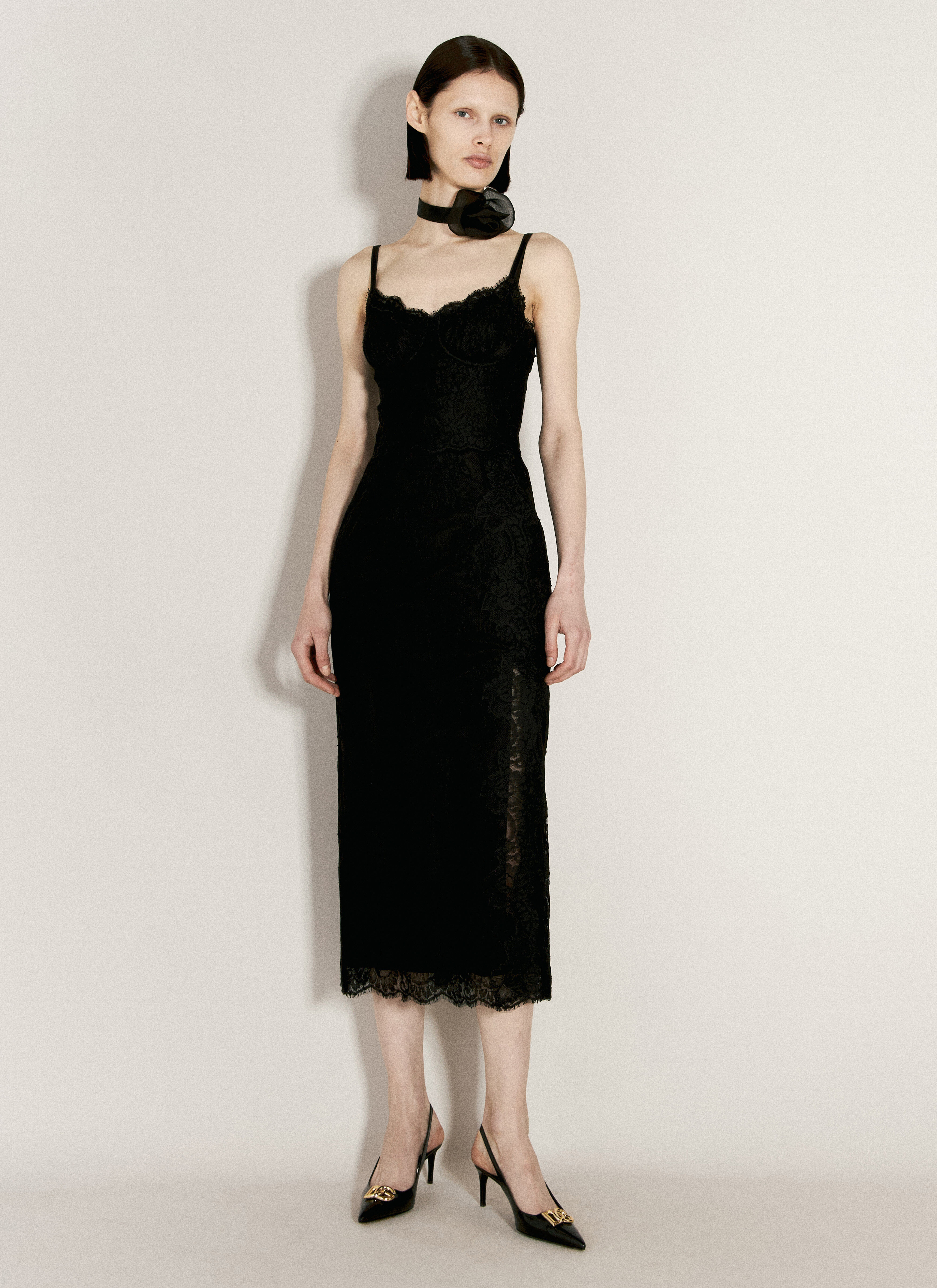 Lace Slip Dress - 5