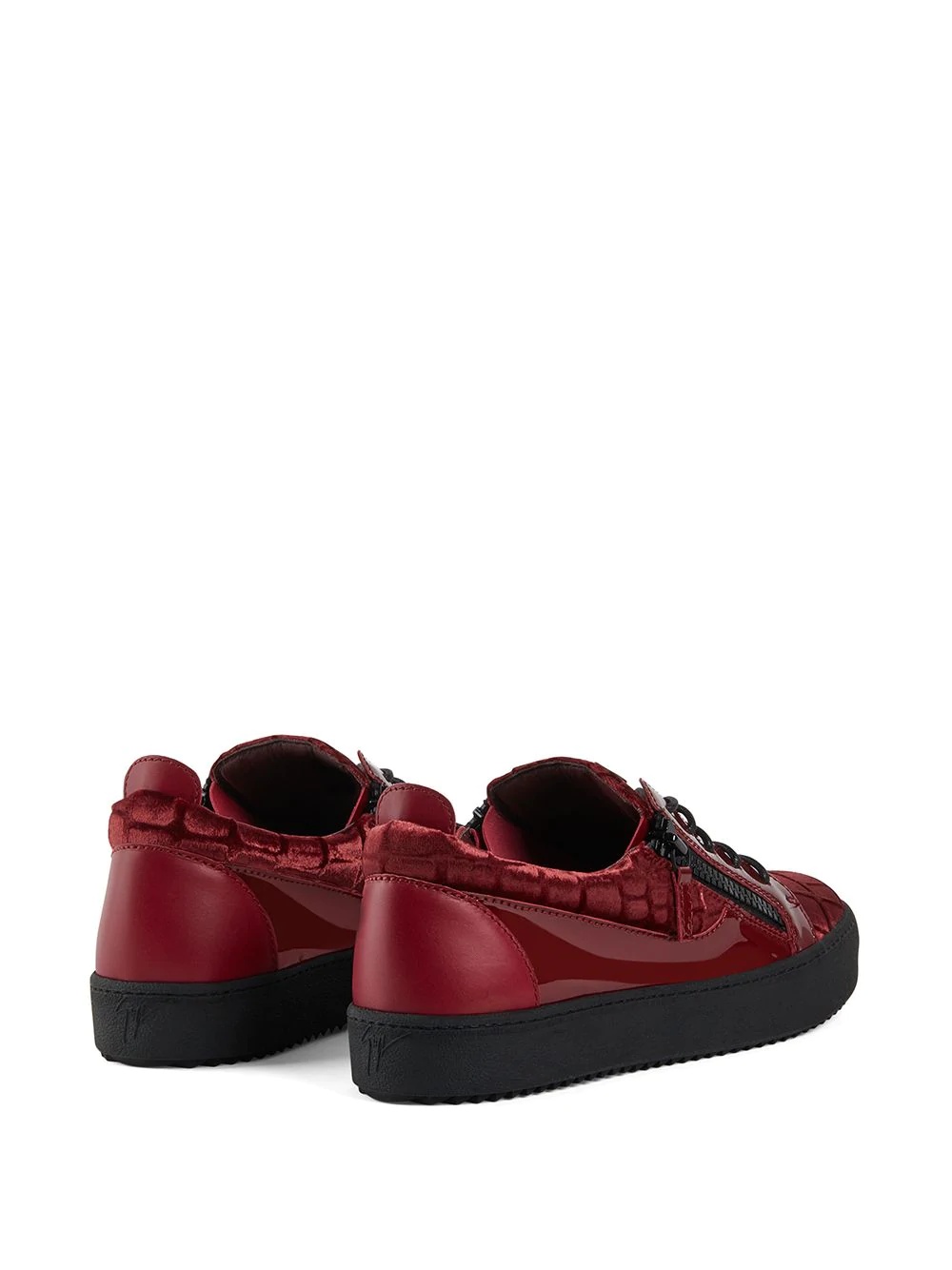 Frankie crocodile-effect sneakers - 3