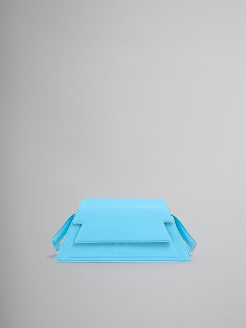 MEDIUM TRUNKOISE BAG IN SMOOTH LIGHT BLUE LEATHER - 1
