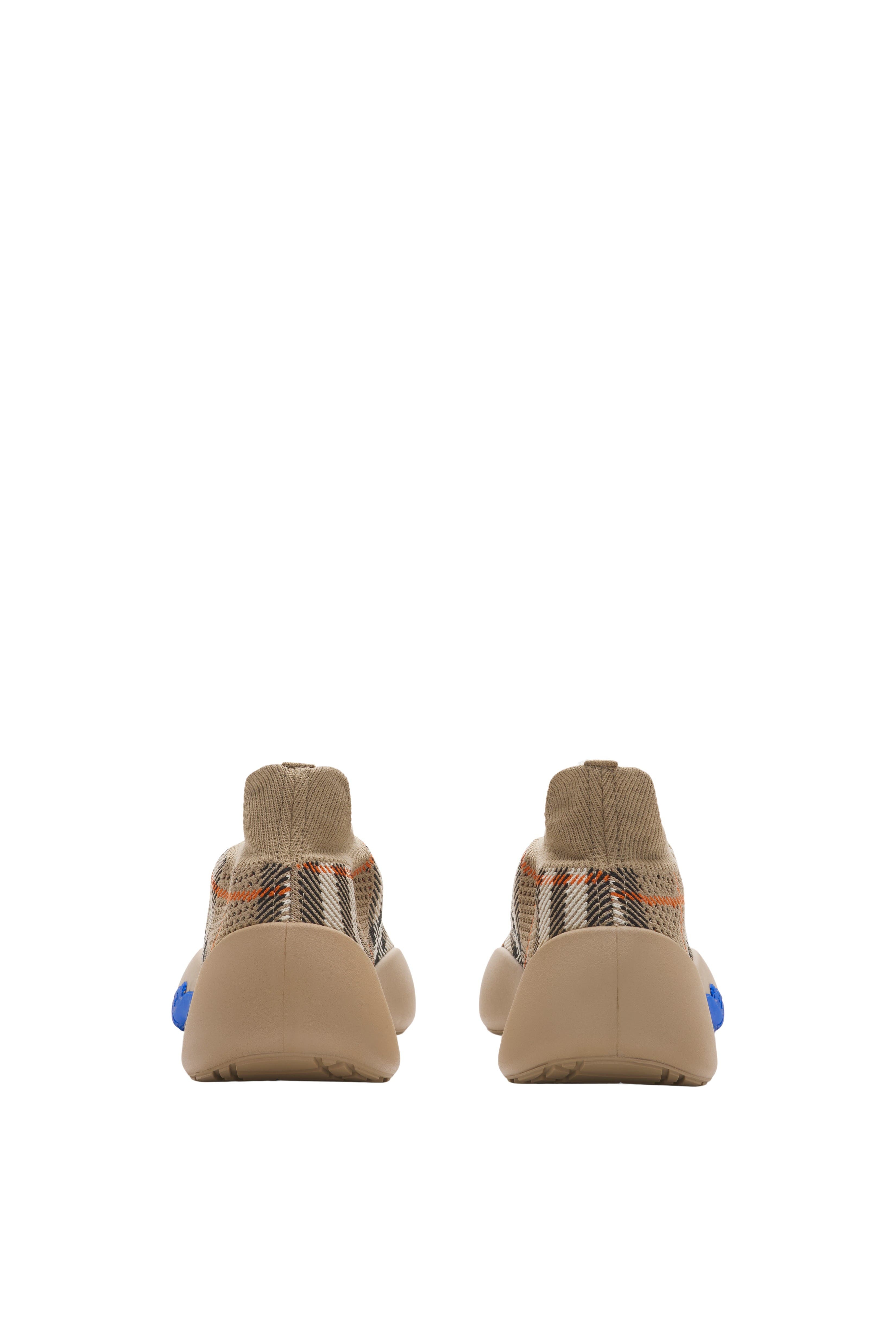burberry Check Knit Neptune Sneakers in Sand at Nordstrom - 4